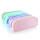 Penar tip etui dreptunghiular Office box, Blush,  silicon, diverse culori pastel